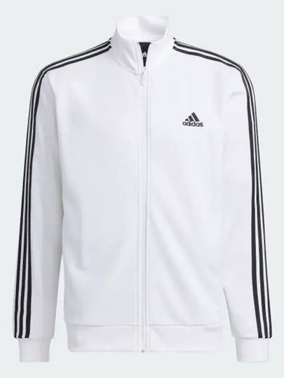 3S Regular Fit Double Knit Track Jacket White - ADIDAS - BALAAN 2