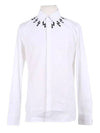 Neck lightning printing white shirt women PBCM1103S - NEIL BARRETT - BALAAN 6