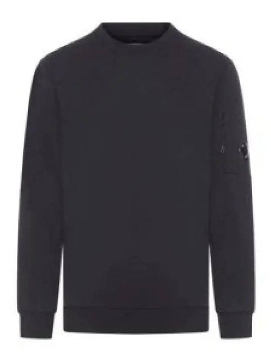 Diagonal Raised Fleece Lens Sweatshirt Black - CP COMPANY - BALAAN 2