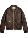 Aviator Blouson Jacket Dark Brown - CELINE - BALAAN 2