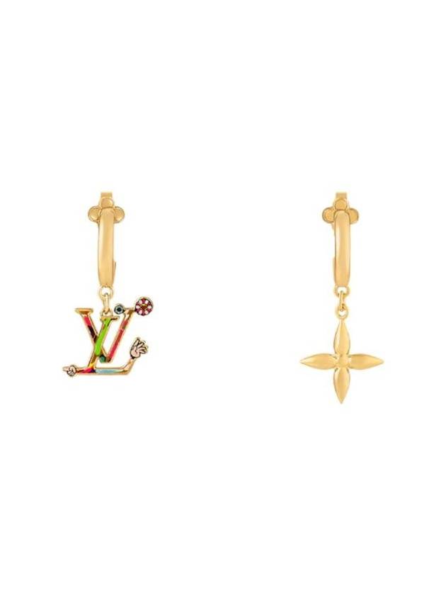 Superflat Earrings Gold - LOUIS VUITTON - BALAAN 1