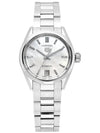 Women’s Carrera Caliber 9 Mother of Pearl Dial Automatic Metal Watch White - TAG HEUER - BALAAN 6