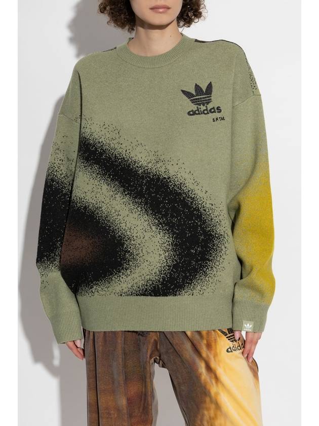 ADIDAS Originals Sweater With Logo, Unisex, Green - ADIDAS ORIGINALS - BALAAN 3