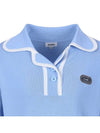 Collar neck color combination short sleeve T-shirt MK3SP090BLU - P_LABEL - BALAAN 4