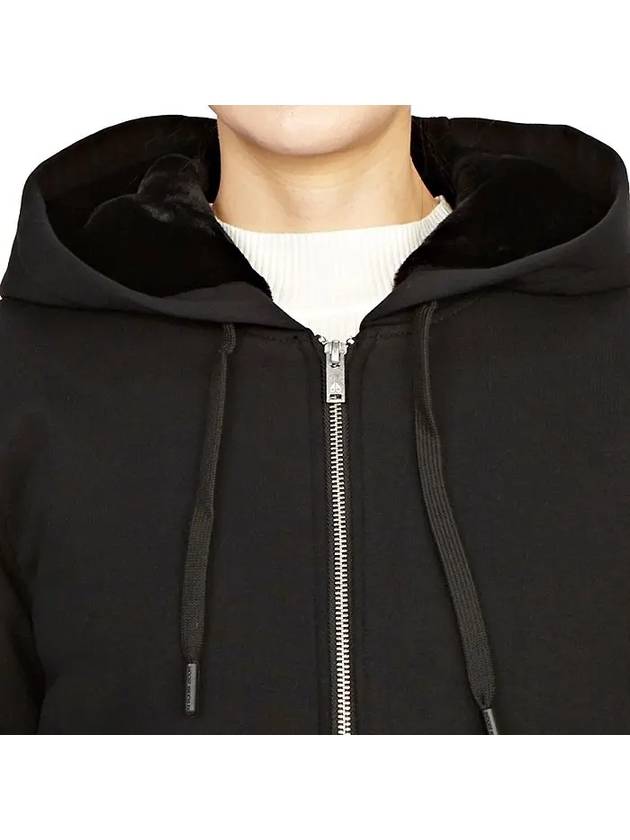 Classic Bunny 2 Zip Up Hoodie Black Lining Black - MOOSE KNUCKLES - BALAAN 3