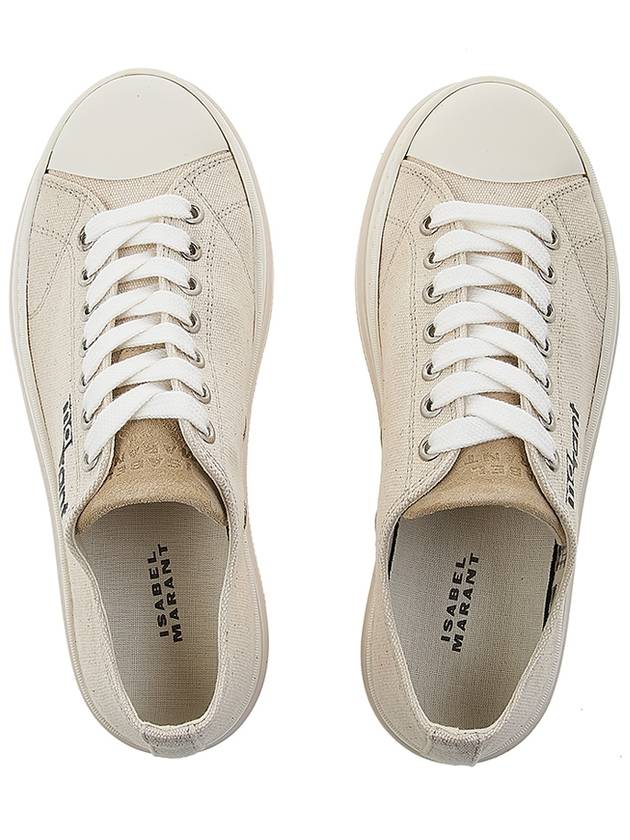 Austin Logo Print Platform Low Top Sneakers Ecru - ISABEL MARANT - BALAAN 7