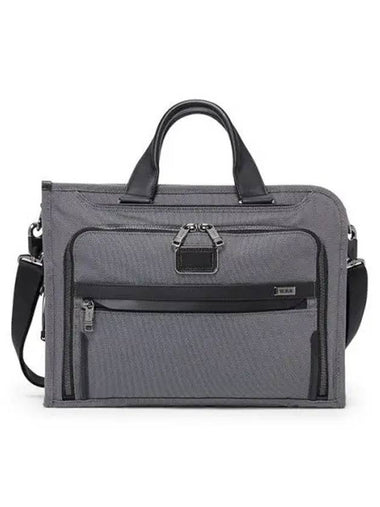 Alpha X Slim Deluxe Portfolio Briefcase Meteor Gray 1485992918 - TUMI - BALAAN 1