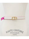 Pink White Reversible Belt - DIOR - BALAAN 2