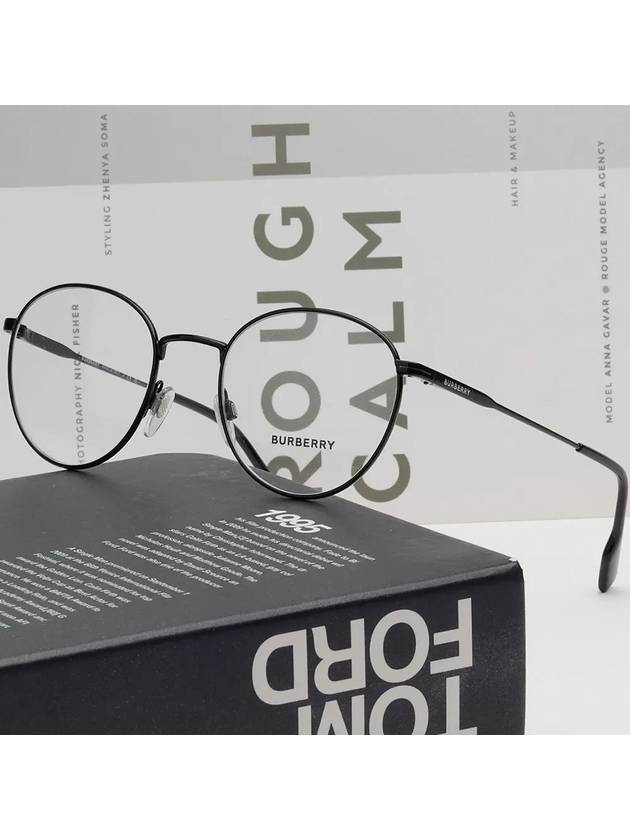 Glasses frame BE1373 1001 black metal round HUGO - BURBERRY - BALAAN 2