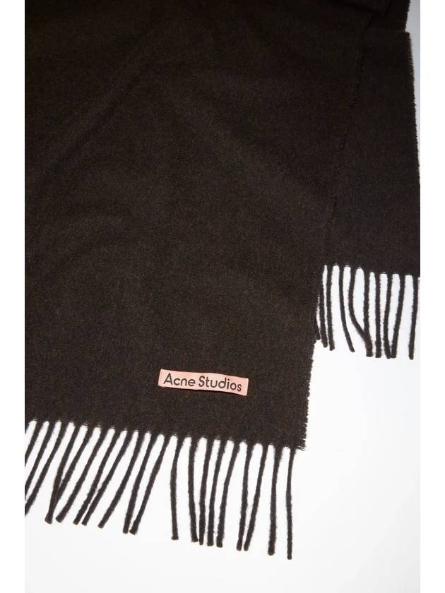 Canada New Oversized Fringe Muffler Chocolate Brown - ACNE STUDIOS - BALAAN 3