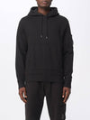 Brushed Emerized Diagonal Fleece Lens Hoodie Black - CP COMPANY - BALAAN 2