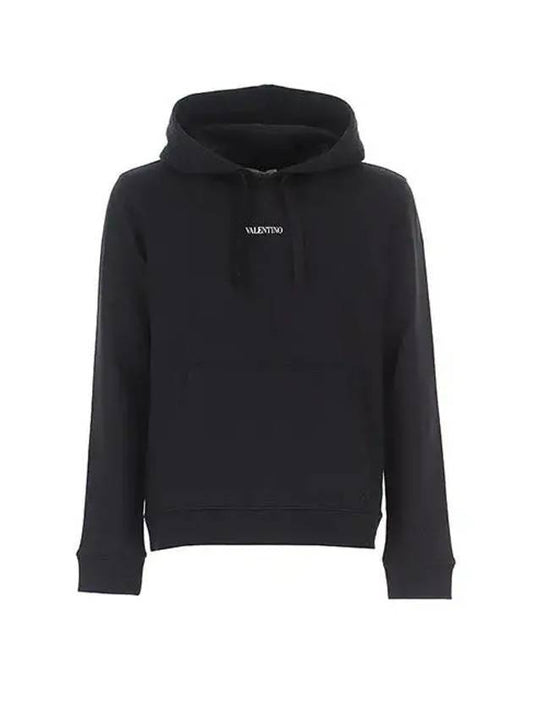 logo sweatshirt hoodie black - VALENTINO - BALAAN.