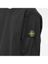 Men's Wappen Patch Crew Neck Sweatshirt Black - STONE ISLAND - BALAAN 6