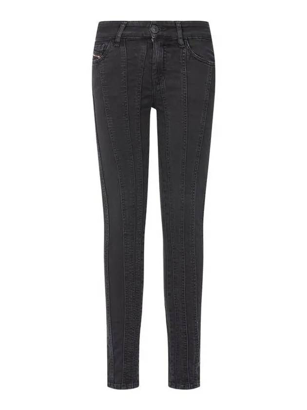 Vertical line super skinny jeans SLANDY black - DIESEL - BALAAN 1