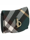 Rocking Horse Check Half Wallet Green - BURBERRY - BALAAN 2