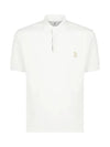 Mini Logo Short Sleeve Polo Shirt White - BRUNELLO CUCINELLI - BALAAN 1