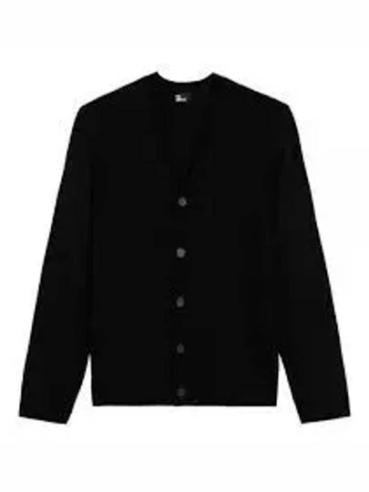 V-neck Button Cashmere Wool Cardigan Black - JIL SANDER - BALAAN 2