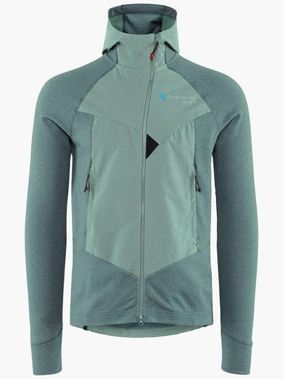 Men's Hugin Zip Up Hoodie Jade Green Frost Green - KLATTERMUSEN - BALAAN 2