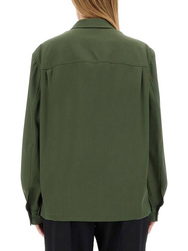 Long Sleeve Shirt JA1046 LF1210 GR627 SMOKY GREEN - LEMAIRE - BALAAN 4