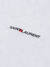 Rive Gauche Short Sleeve T-Shirt White - SAINT LAURENT - BALAAN 5