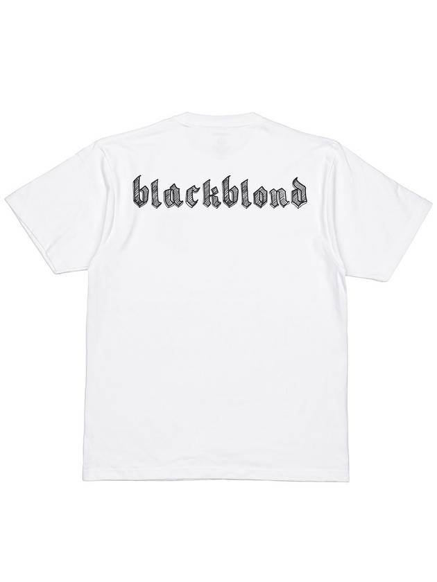 Sketch Logo Short Sleeve T-Shirt White - BLACKBLOND - BALAAN 4