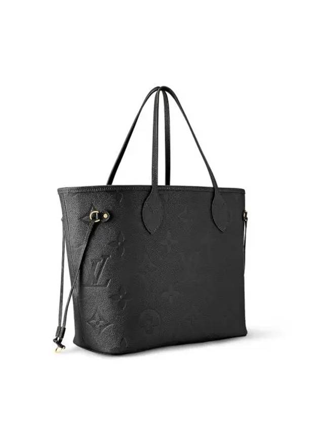 Neverfull MM Monogram Empreinte Tote Bag Noir - LOUIS VUITTON - BALAAN 3