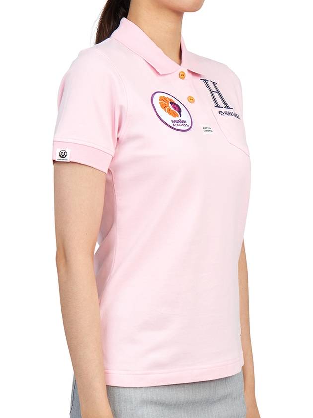 Airlines 70's Polo Short Sleeve T-Shirt Pink - HORN GARMENT - BALAAN 4