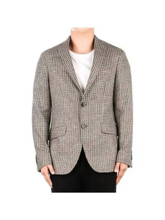 Men's Mixed Wool Jacket Brown - ETRO - BALAAN 2