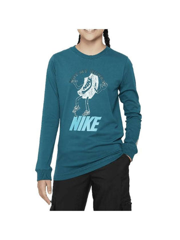 Genuine Junior Sportswear Long Sleeve Tee FD3990 381 - NIKE - BALAAN 1