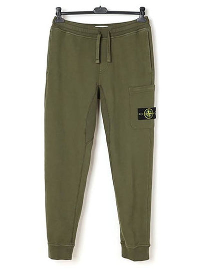 Men's Wappen Patch Jogger Track Pants Green - STONE ISLAND - BALAAN 2