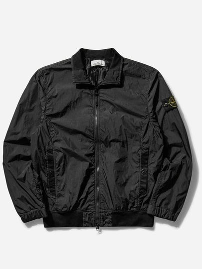 Crinkle Reps Wappen Bomber Jacket Black - STONE ISLAND - BALAAN 2