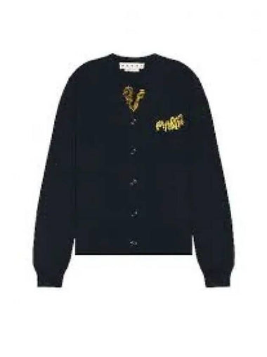 Logo Cardigan Black - MARNI - BALAAN 1