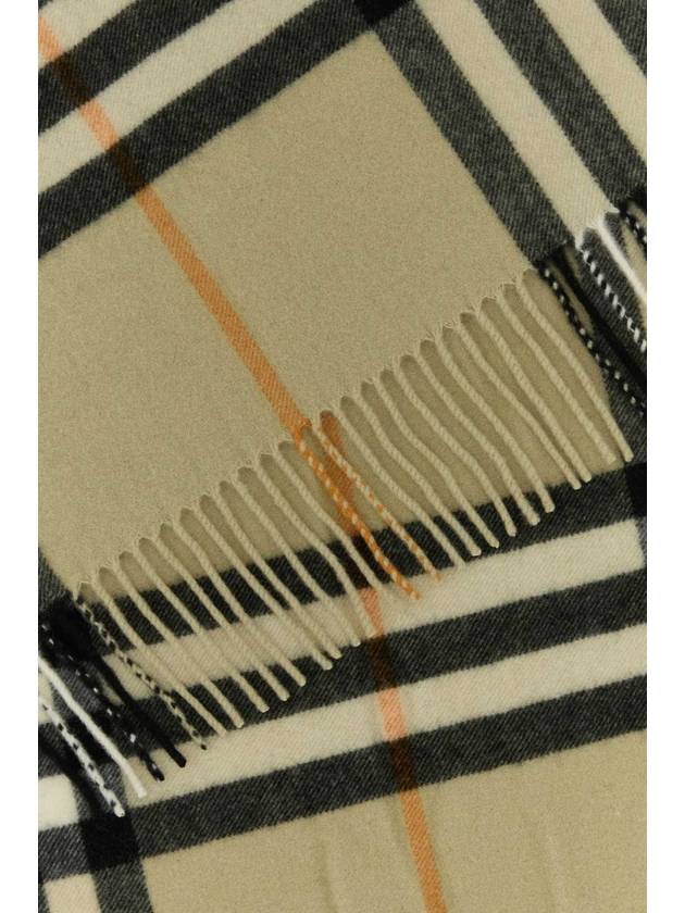 Wide Check Cashmere Scarf Beige - BURBERRY - BALAAN 3