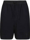 Classic Small Logo Cotton Shorts Black - Y-3 - BALAAN 1