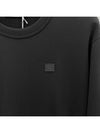 Face Patch Crew Neck Sweatshirt Black - ACNE STUDIOS - BALAAN 5