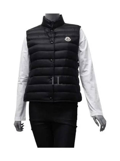 Liane Logo Patch Down Vest Black - MONCLER - BALAAN 2