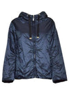 Greenh Water Repellent Hooded Padding Navy - MAX MARA - BALAAN 2