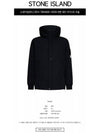 Logo Wappen Patch Hooded Jacket Black - STONE ISLAND - BALAAN 3