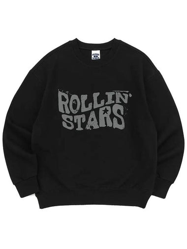 Rolling Star Sweatshirt Black - POLYGRAM - BALAAN 1