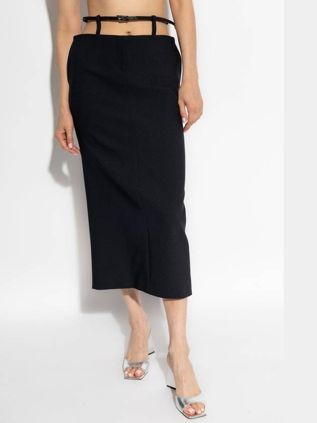 The Attico Skirt With Belt, Women's, Black - THE ATTICO - BALAAN 3