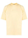 Camargue Embroidered Logo Cotton Short Sleeve T-shirt Light Yellow - JACQUEMUS - BALAAN 2