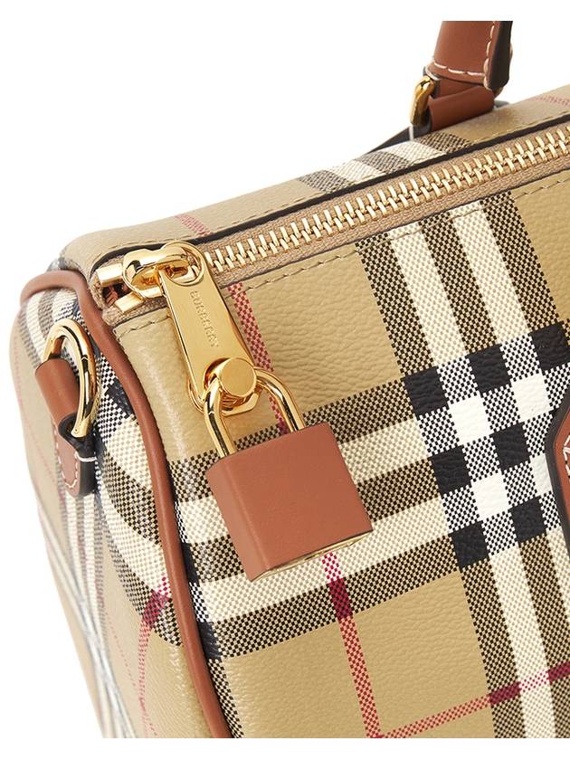 Check Pattern Bowling Bag Beige - BURBERRY - BALAAN 8