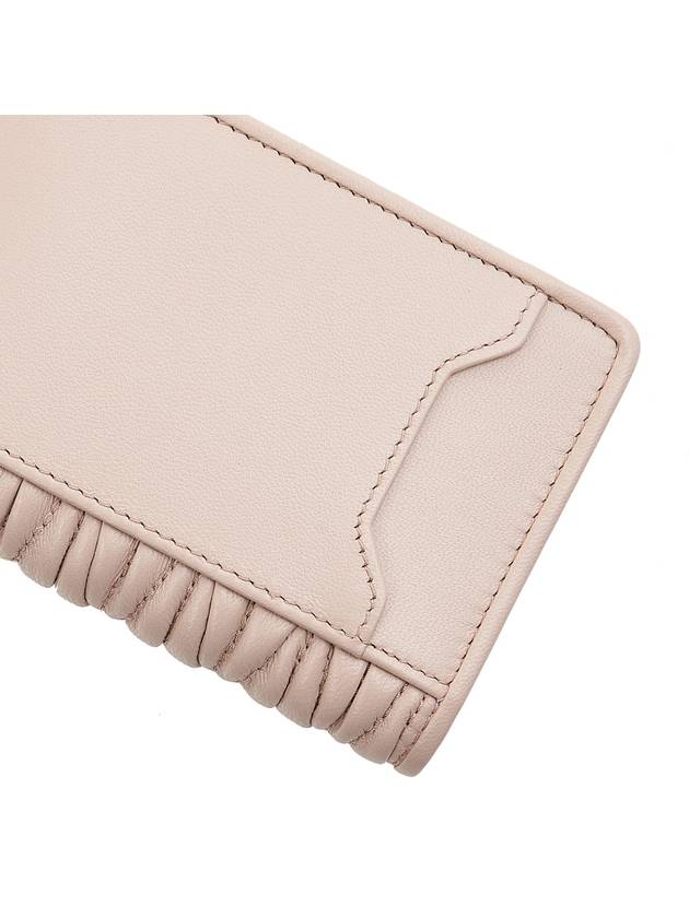 Matelasse Nappa Leather Card Wallet Pink - MIU MIU - BALAAN 8