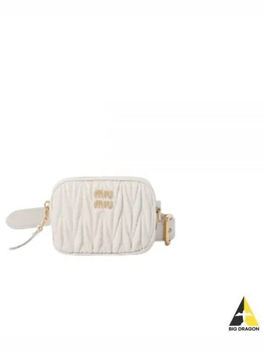 Matelasse Leather Pouch Belt Bag White - MIU MIU - BALAAN 2