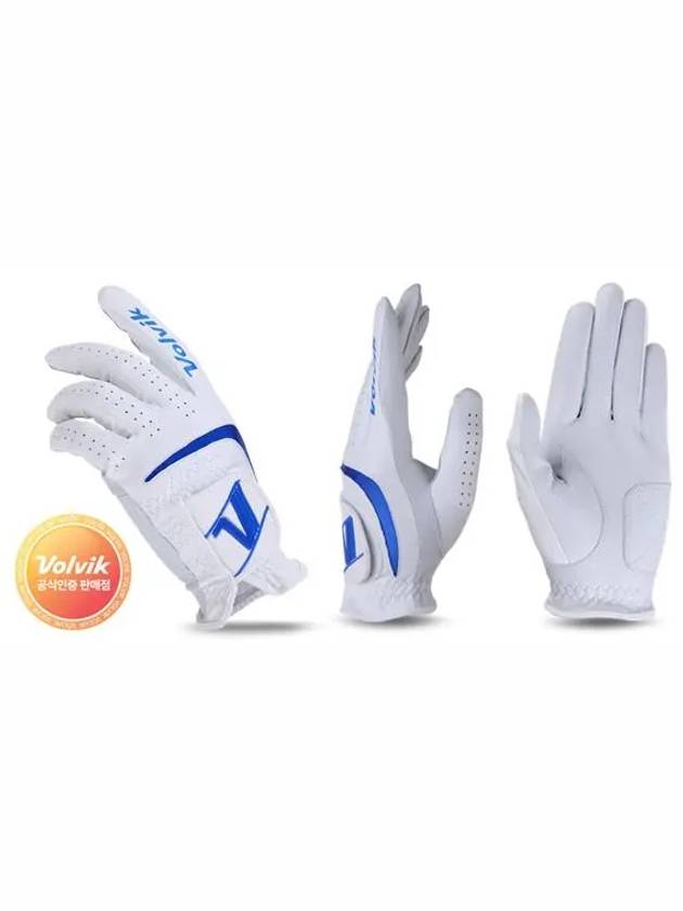 V logo premium combination sheepskin golf gloves - VOLVIK - BALAAN 2