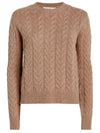 Cashmere Knit Top Camel - MAX MARA - BALAAN 3