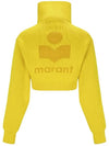 Women's High Neck Crop Cardigan Yellow - ISABEL MARANT - BALAAN 4