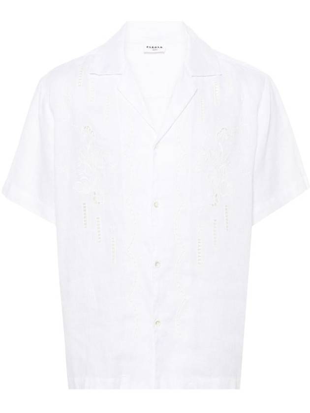 P.A.R.O.S.H. Embroidered-Design Linen Shirt - P.A.R.O.S.H. - BALAAN 1