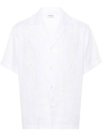 P.A.R.O.S.H. Embroidered-Design Linen Shirt - P.A.R.O.S.H. - BALAAN 1