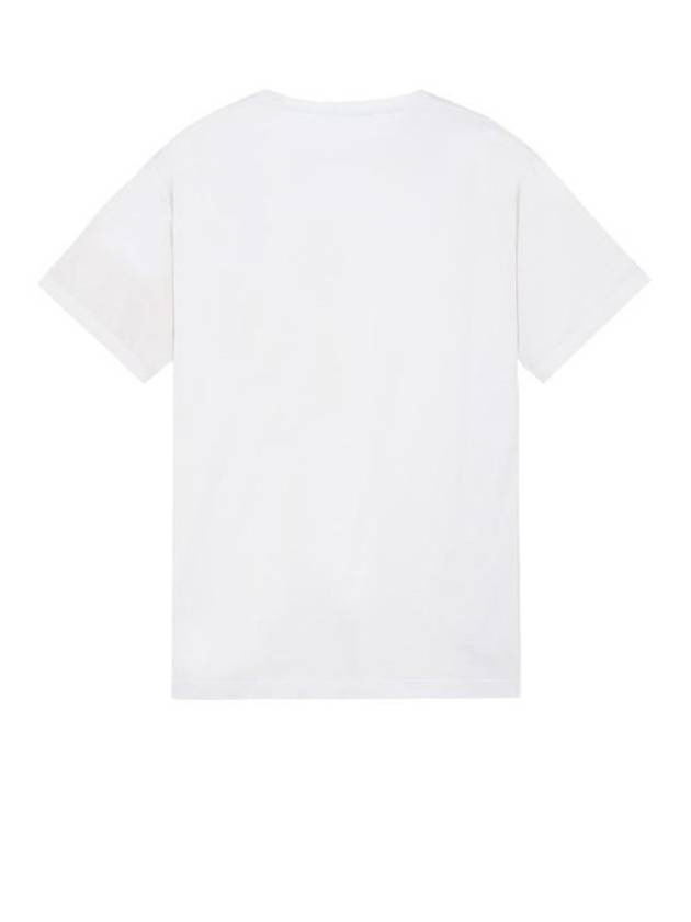 Micro Logo Print Short Sleeve T-shirt White - STONE ISLAND - BALAAN 3